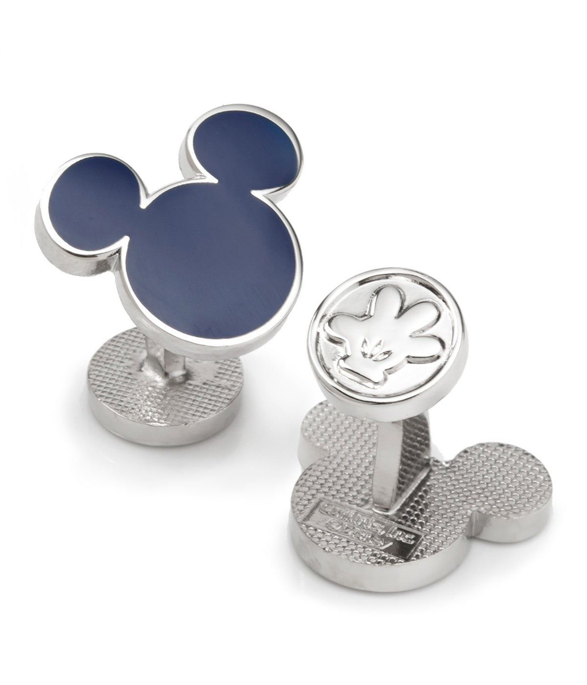  Cufflinks Mickey Mouse Silhouette Cufflinks - Silver - Bonton