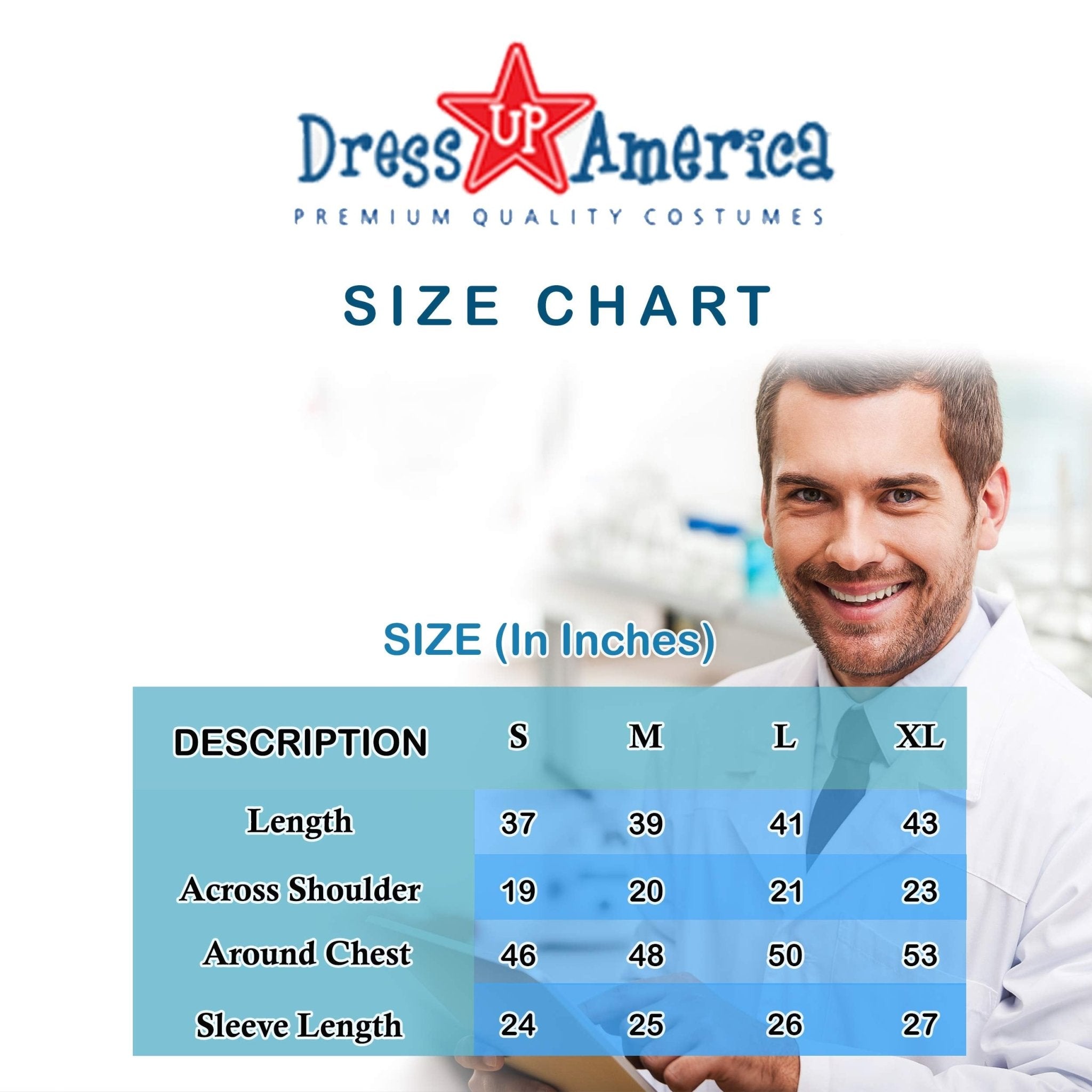  Dress Up America Costume Lab Coat - Adults by Dress Up America - Large - Bonton