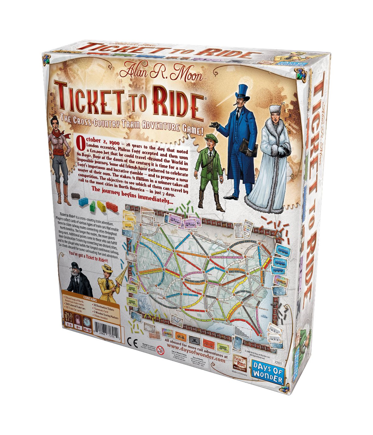  Ticket to Ride Game Multi - Multi - Bonton