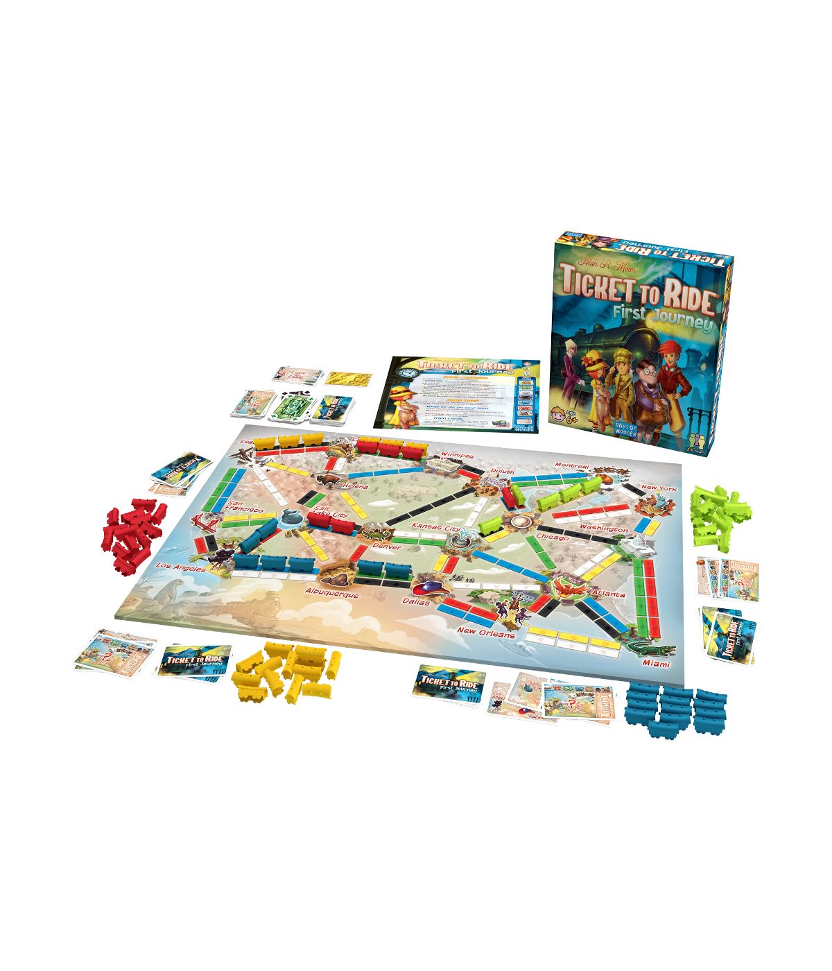  Ticket to Ride: First Journey - USA Map Multi - Multi - Bonton