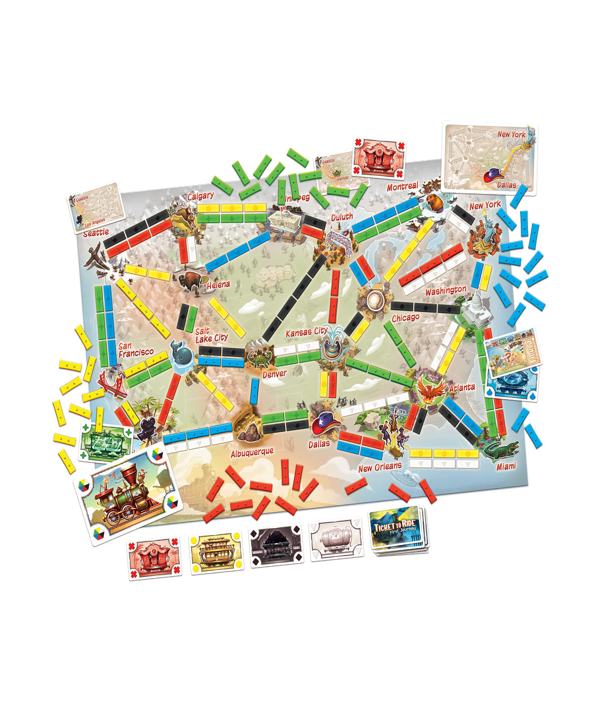  Ticket to Ride: First Journey - USA Map Multi - Multi - Bonton