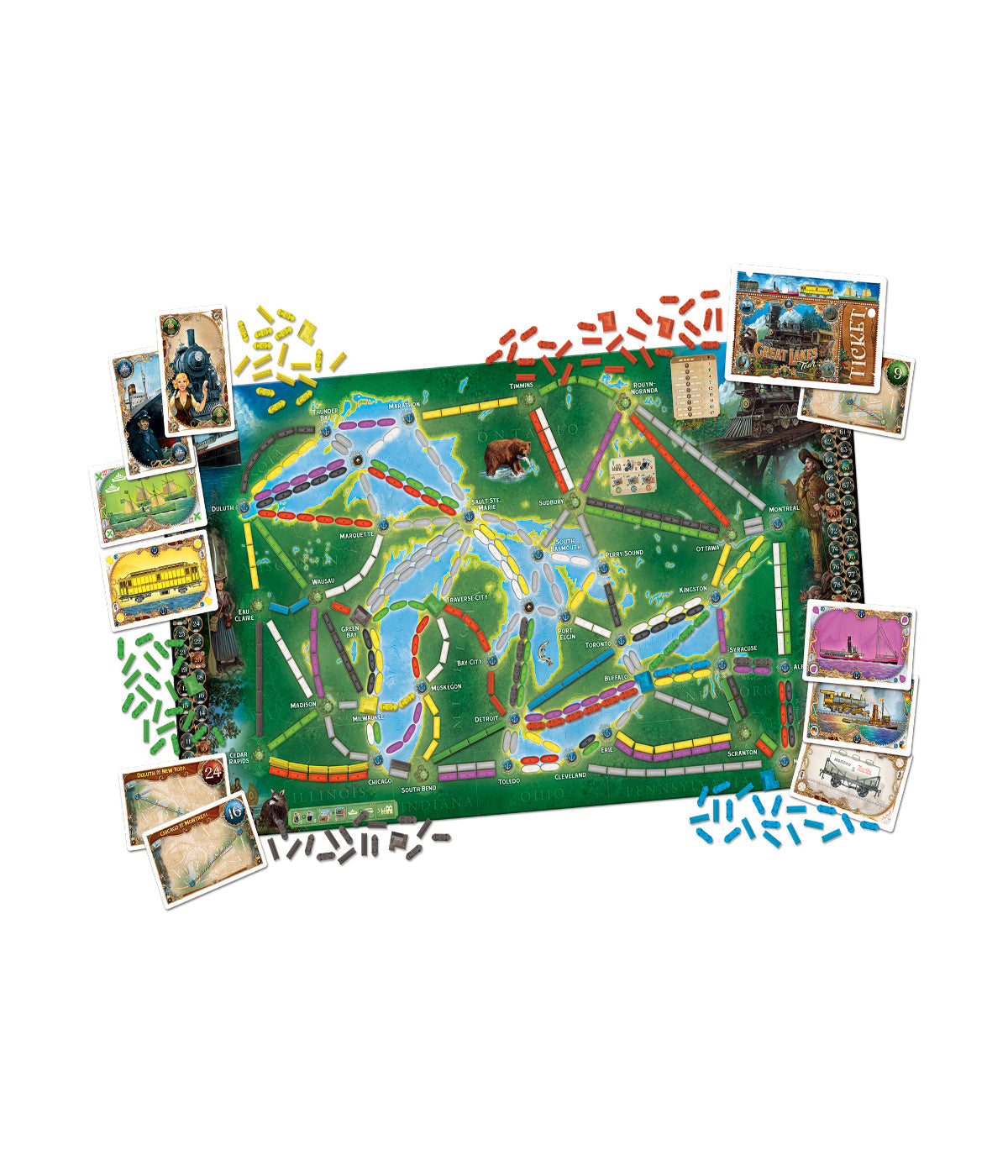  Ticket to Ride: Rails & Sails Multi - Multi - Bonton