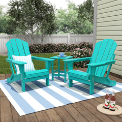 3-Piece Outdoor Patio Adirondack Conversation Seating Set