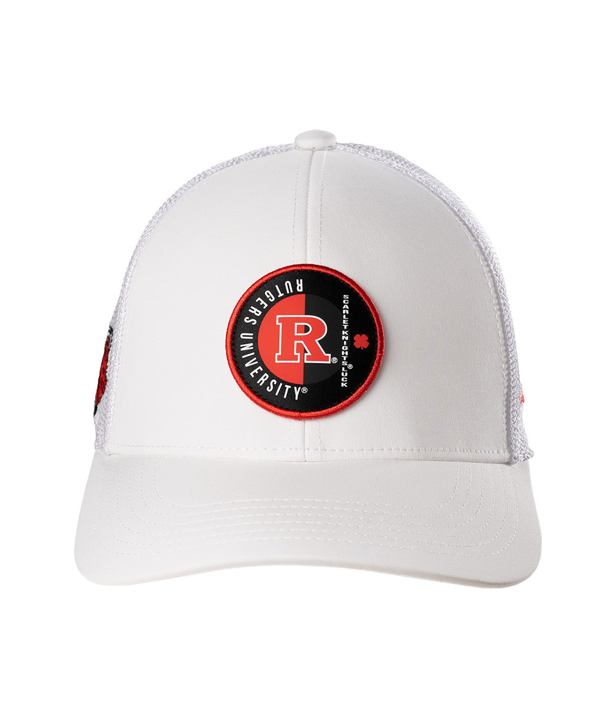  Black Clover Enterprises LLC Rutgers Echo Adjustable Hat - White / Rutgers University Logo - Bonton