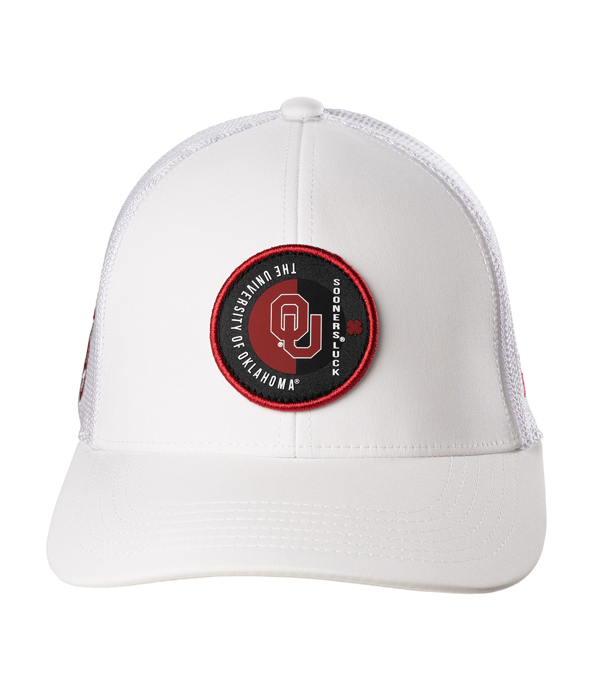  Black Clover Enterprises LLC Oklahoma Echo Adjustable Hat - White / University Of Oklahoma Logo - Bonton