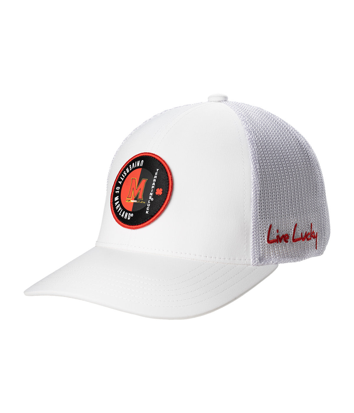  Black Clover Enterprises LLC Maryland Echo Adjustable Hat - White / University Of Maryland Logo - Bonton