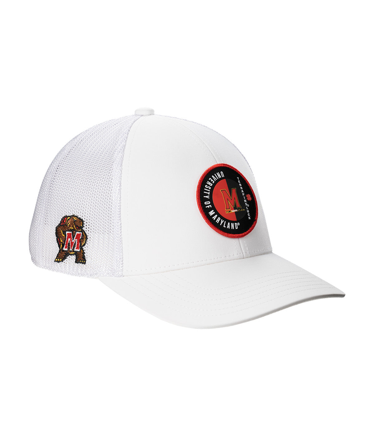  Black Clover Enterprises LLC Maryland Echo Adjustable Hat - White / University Of Maryland Logo - Bonton