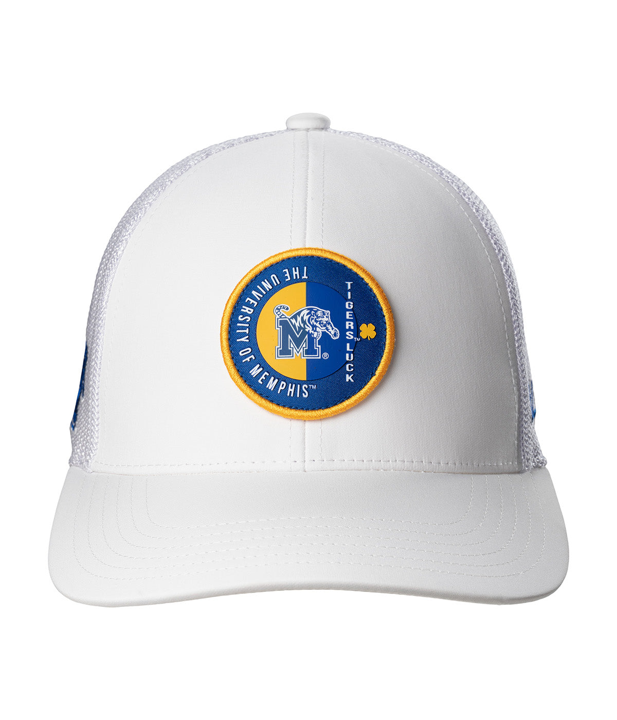  Black Clover Enterprises LLC Memphis Echo Adjustable Hat - White / University Of Memphis Logo - Bonton