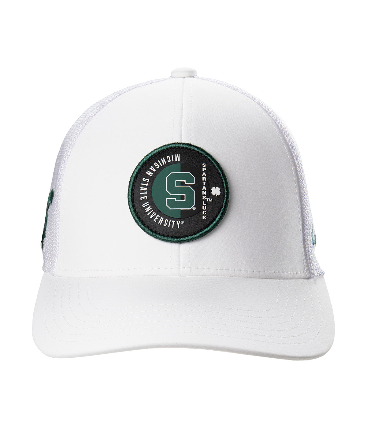  Black Clover Enterprises LLC Michigan State Echo Adjustable Hat - White / Michigan State University Logo - Bonton