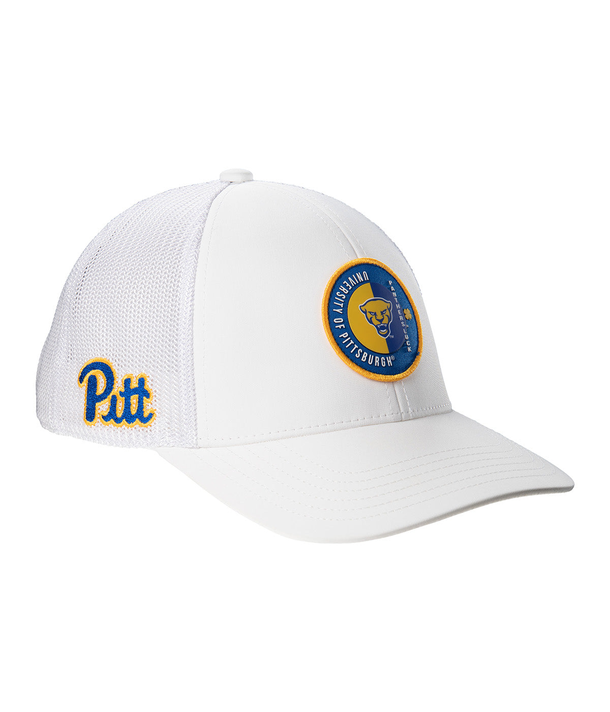  Black Clover Enterprises LLC Pittsburgh Echo Adjustable Hat - White / Pitt / University Of Pittsburgh Logo - Bonton