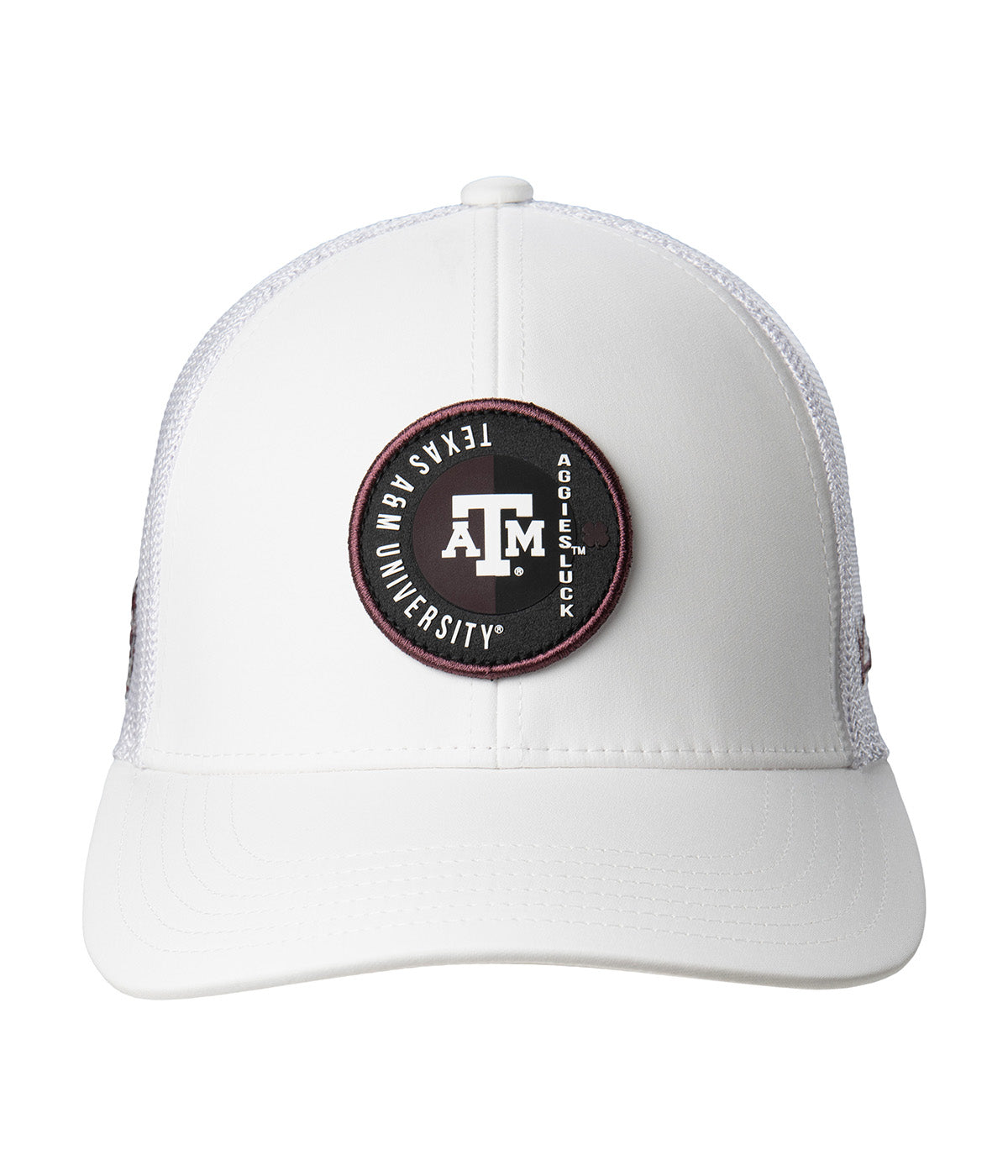  Black Clover Enterprises LLC Texas A&M Echo Adjustable Hat - White / Texas A&M University Logo - Bonton