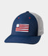  Black Clover Enterprises LLC RBC Clover Nation Fitted Hat - Navy / White / Red & White Flag Logo - Bonton