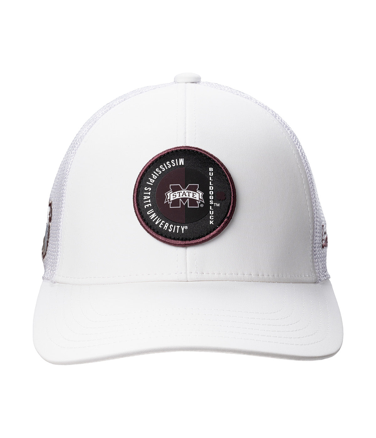  Black Clover Enterprises LLC Mississippi State Echo Adjustable Hat - White / Mississippi State University Logo - Bonton