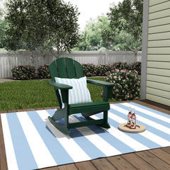 Classic Porch Outdoor Patio Rocking Adirondack Chair