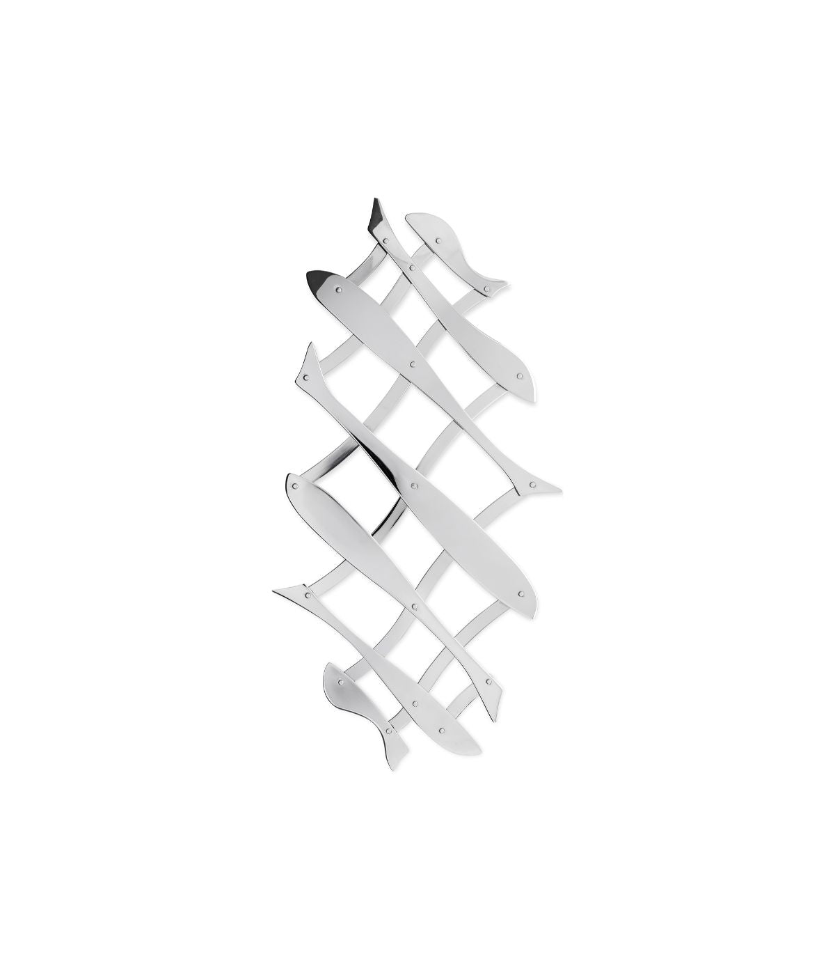  Alessi Pescher Expandable Trivet - Silver - Bonton