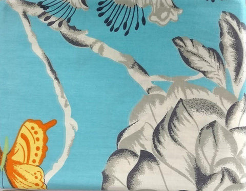 Tache Cotton Butterfly Wonderland  Foral Colorful Cotton Blue Girly Duvet Set by DaDa Bedding Collection