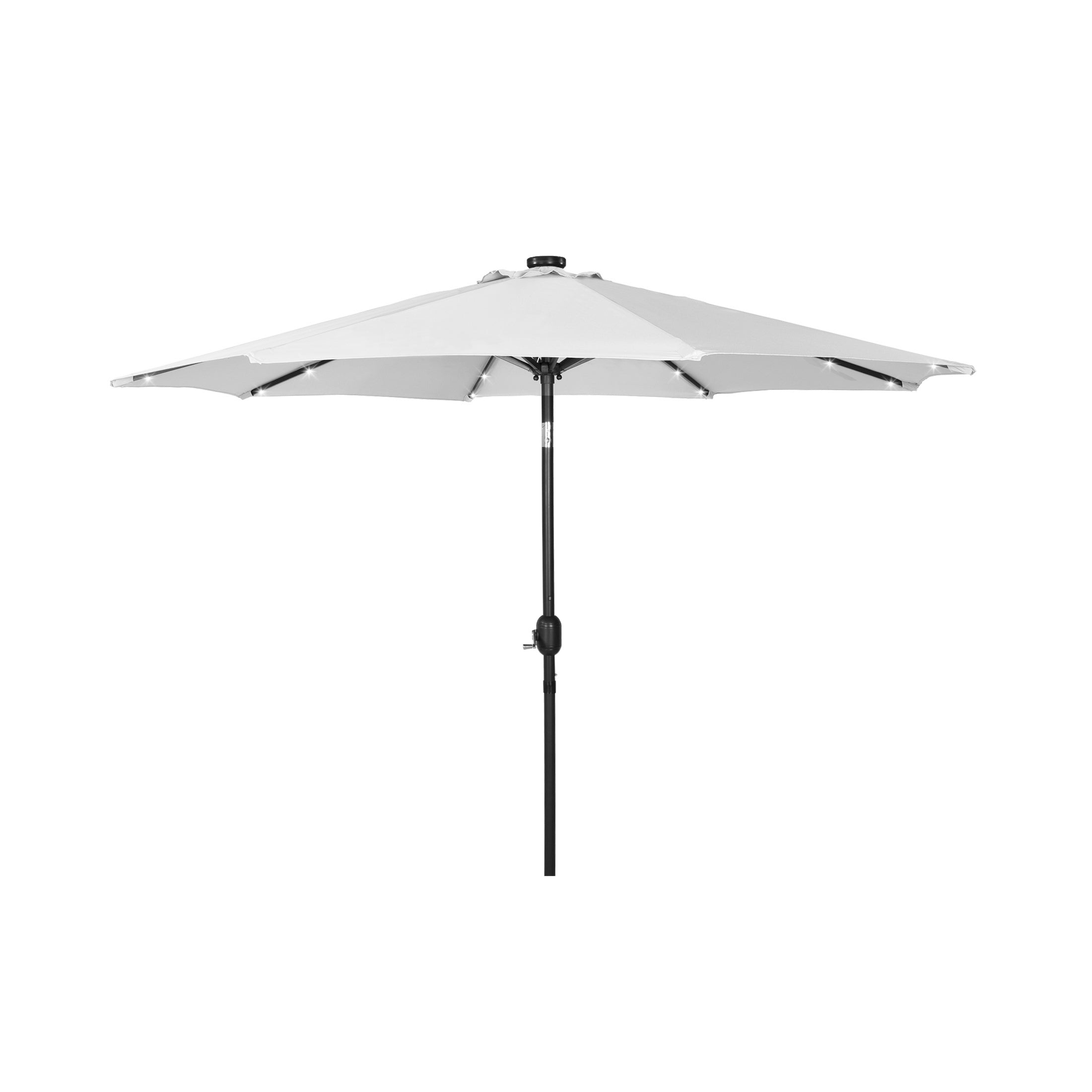  Westin Furniture 9 ft Outdoor Patio Solar LED Market Table Umbrella - Beige - Bonton