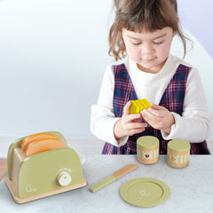 Teamson Kids - Little Chef Frankfurt Wooden Toaster Play Kitchen Accessories