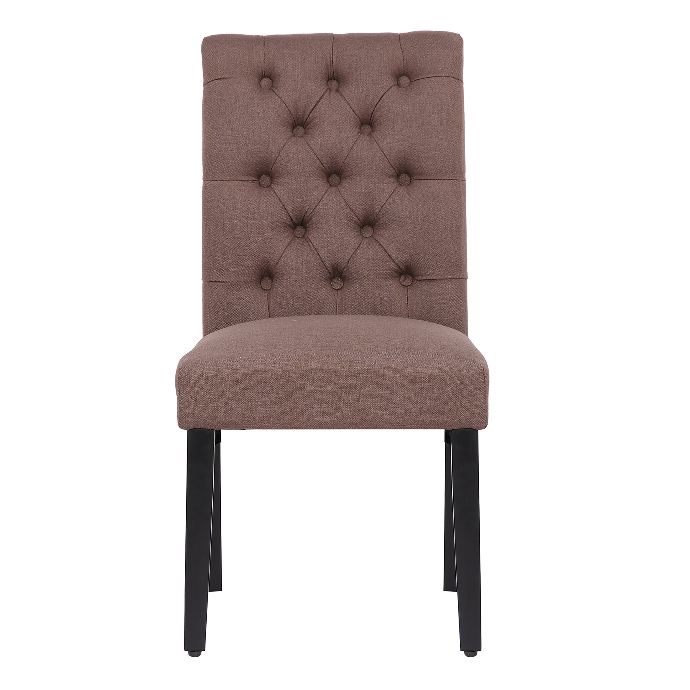  Westin Furniture Upholstered Button Tufted Dining Side Chair - Beige - Bonton