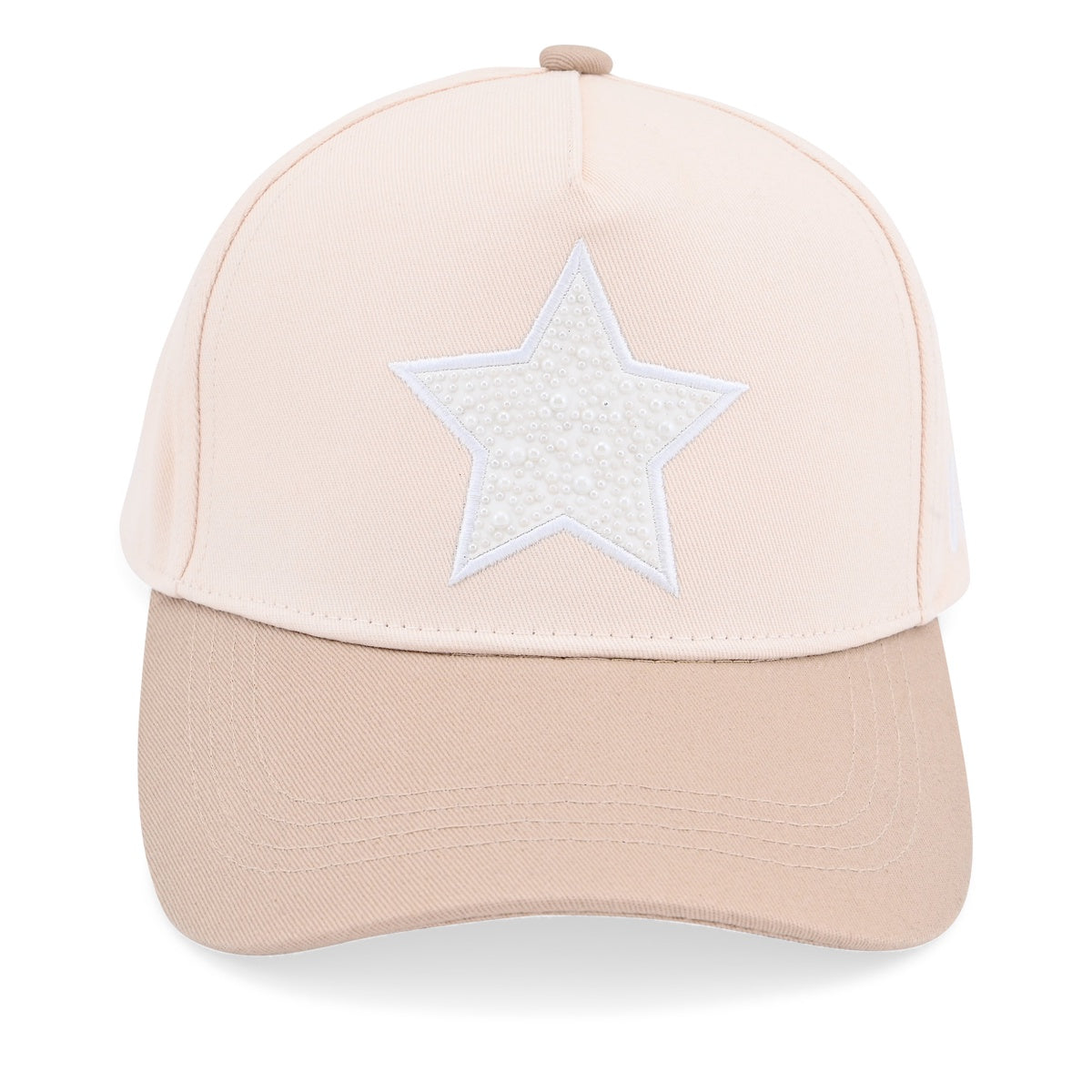  Vintage Havana Vintage Havana Trucker Hat for Women – Khaki & Tan Adjustable Cap – Pearl Star - Default Title - Bonton