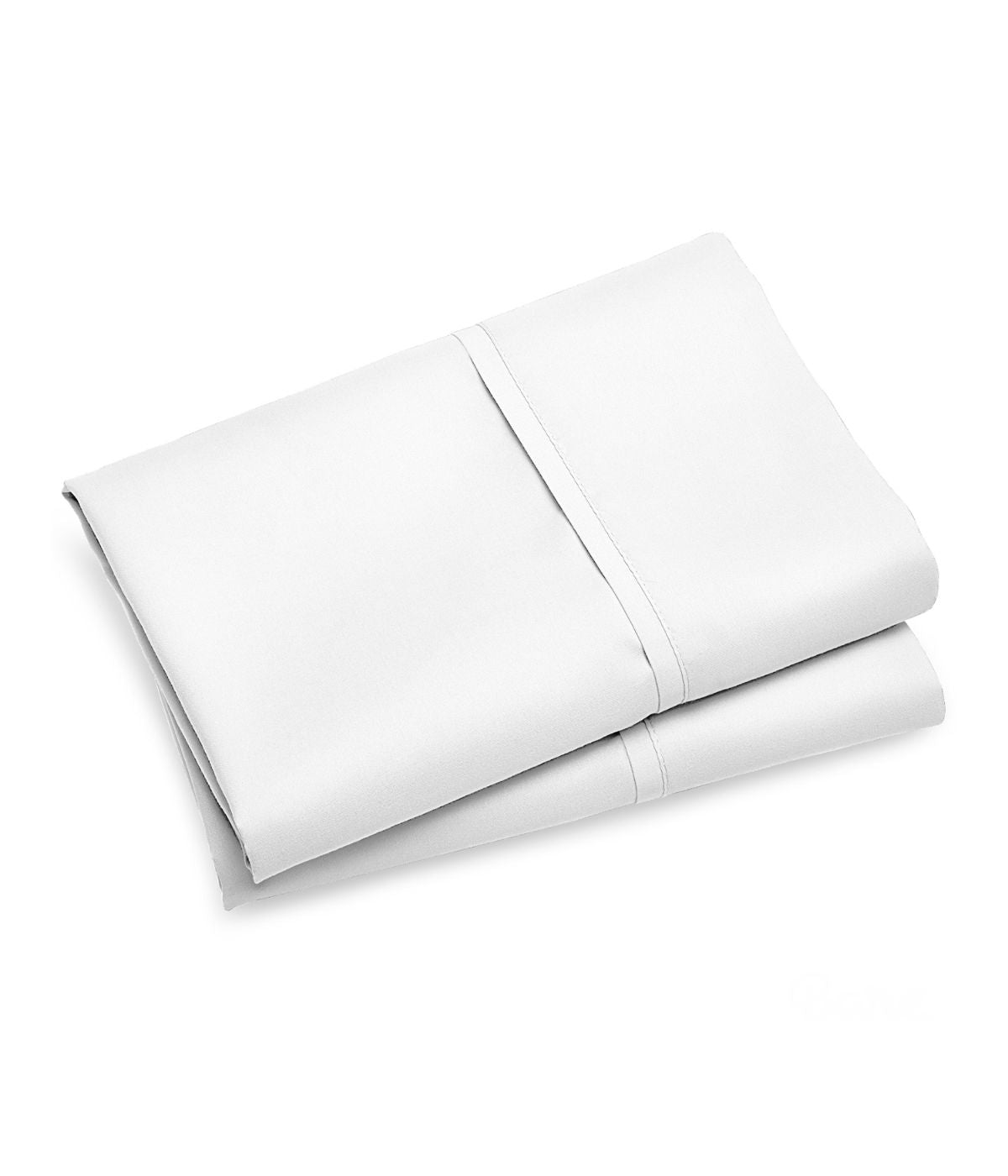  Purity Home Cotton 400 Thread Count Percale Pillowcases Set of 2 White - White - Bonton