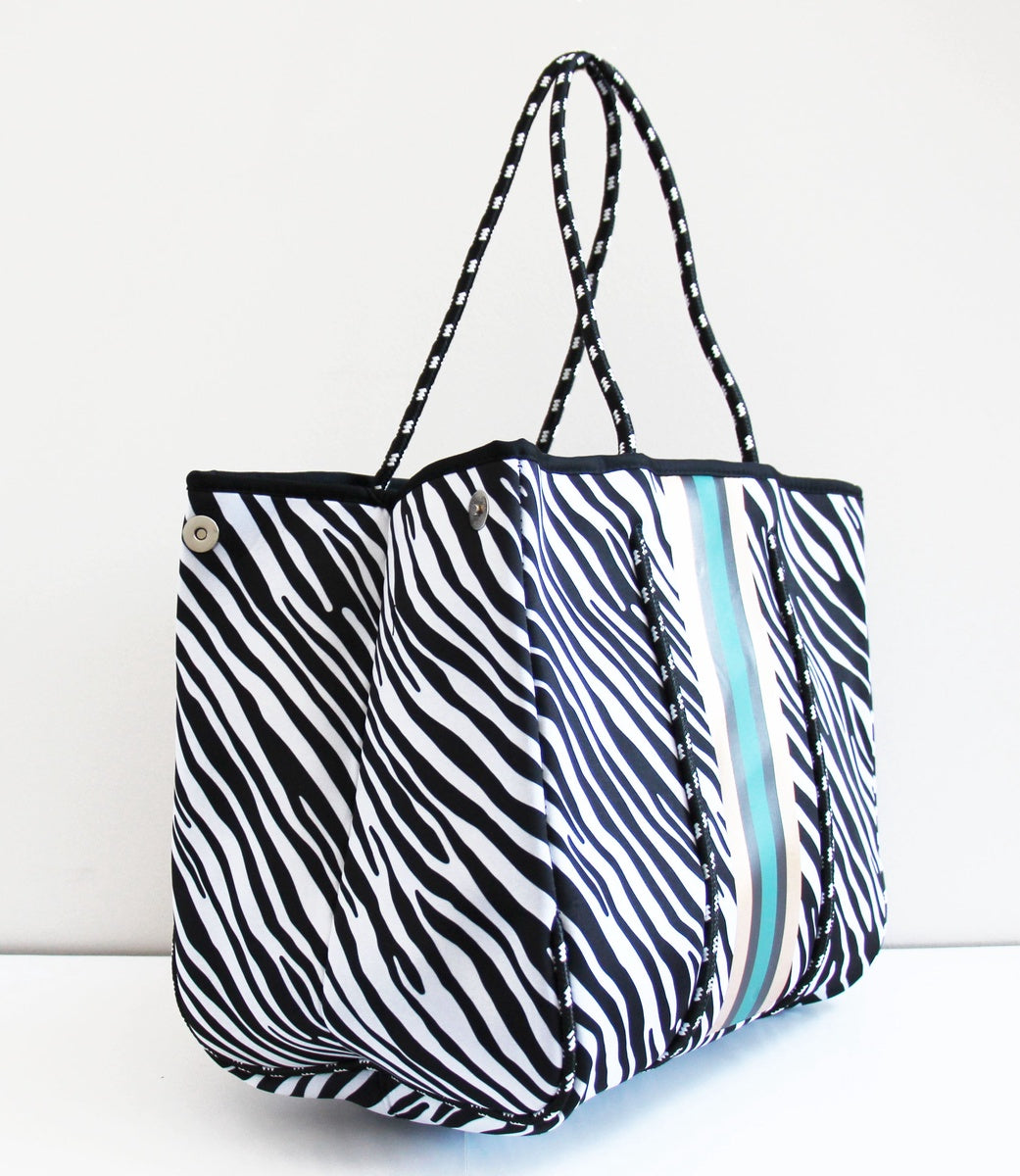  Lemonbella The Marin Tote Zebra - Default Title - Bonton