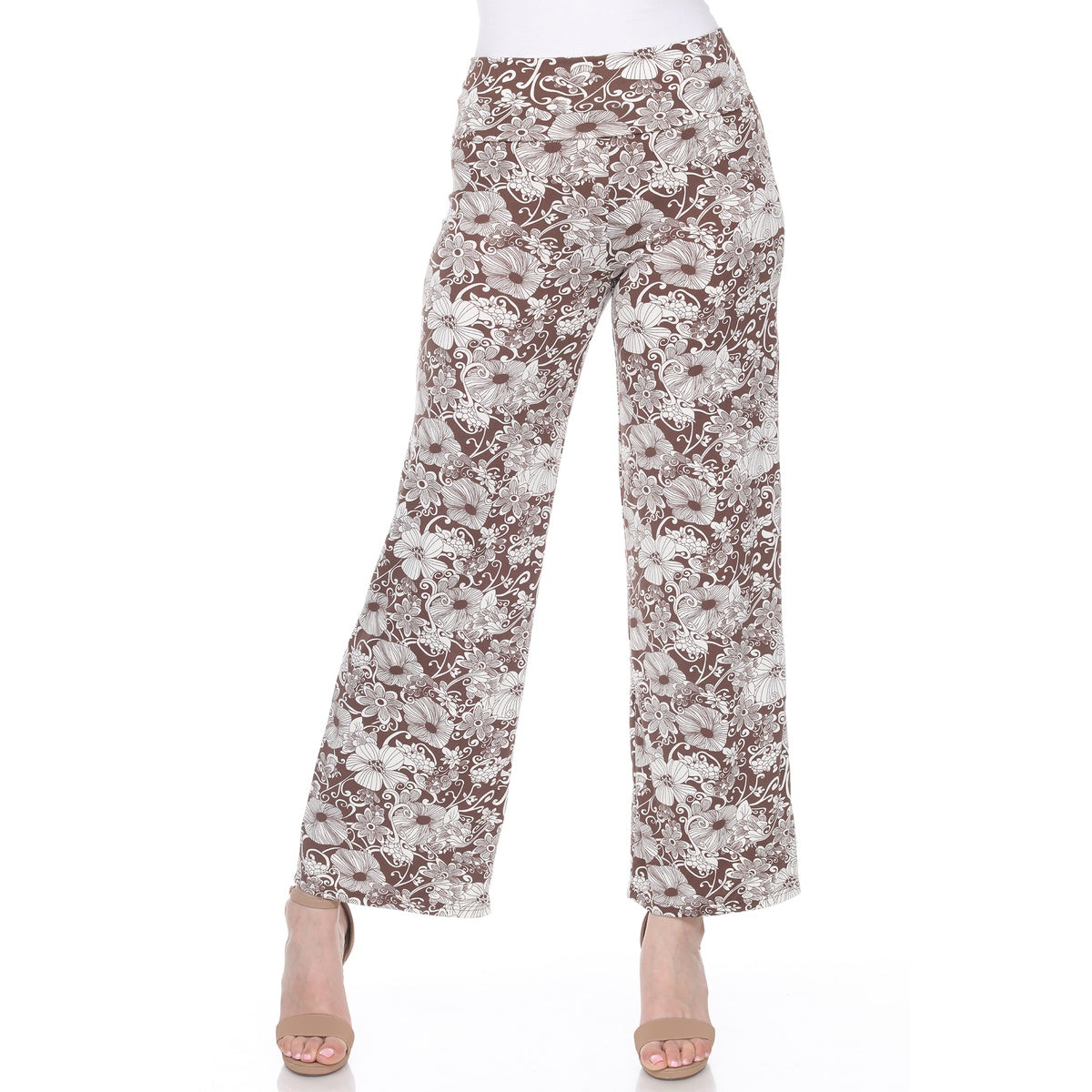  White Mark Floral Paisley Palazzo Pants - XL - Bonton