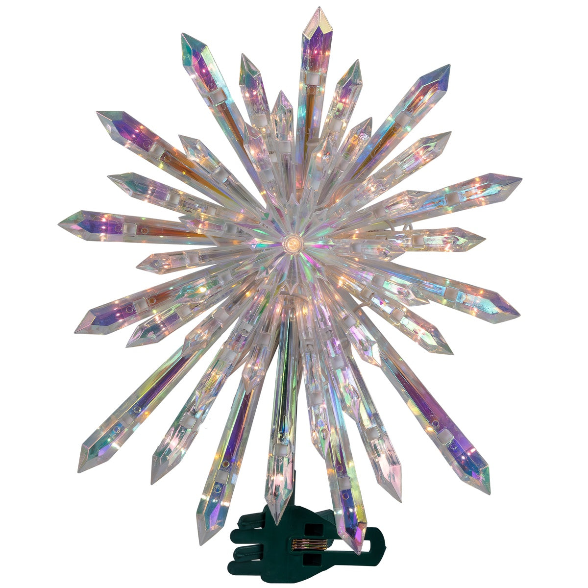  Northlight Lighted Iridescent Icicles Christmas Tree Topper - 14