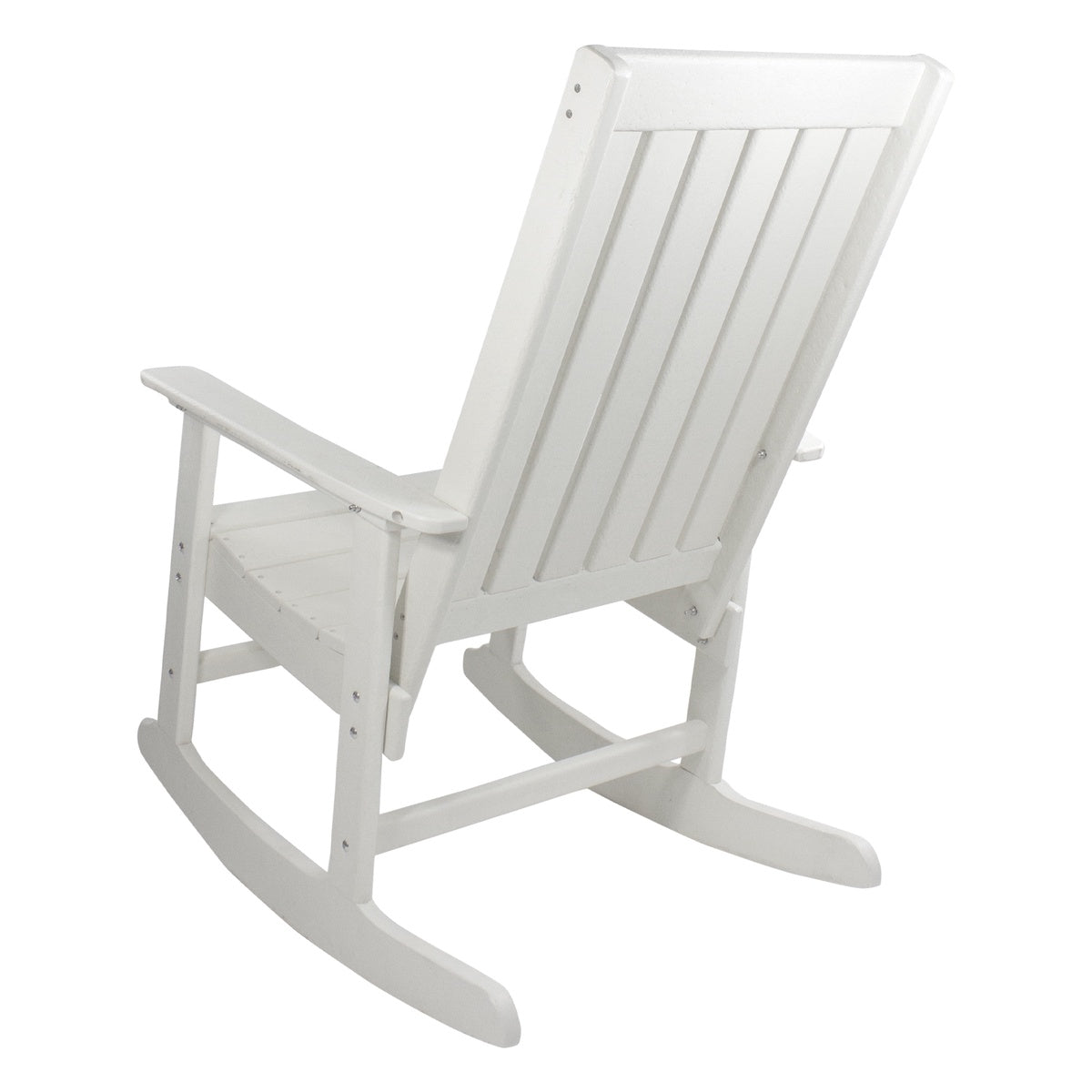  Northlight All Weather Recycled Plastic Outdoor Rocking Chair  White - White - Bonton
