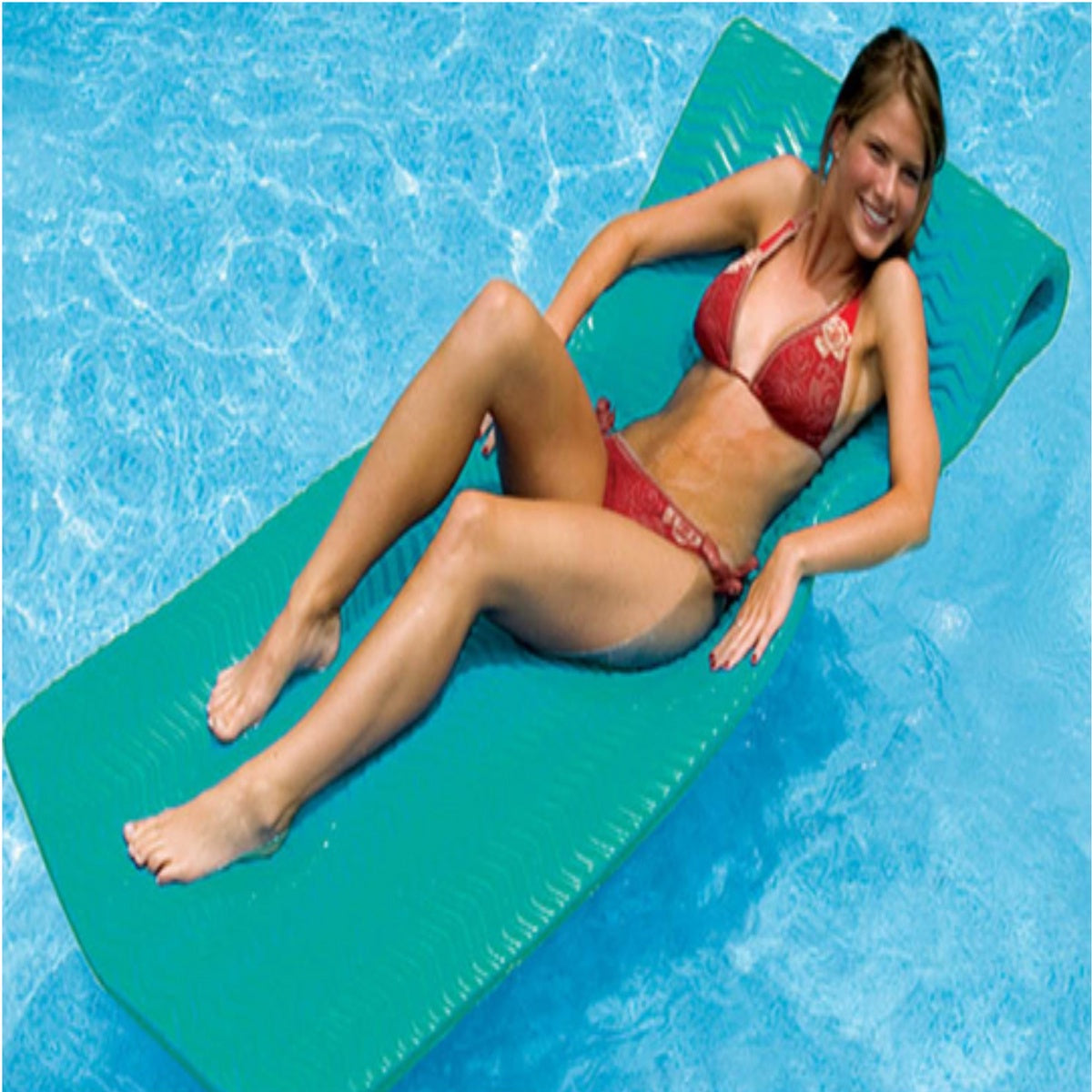  Swim Central Sofskin Rippled Floating Swimming Pool Mattress - 74