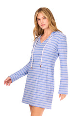 Blue Hoodie Dress