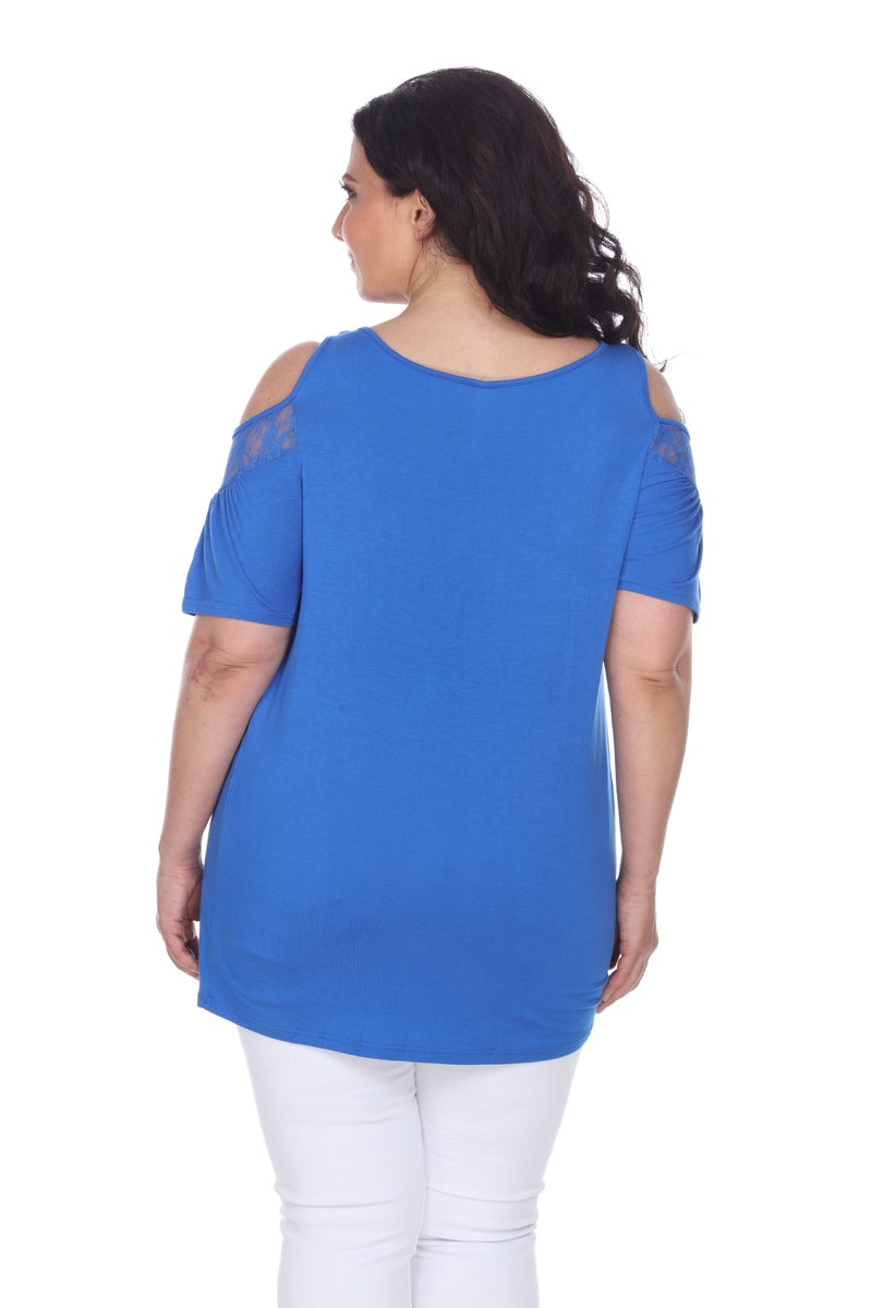  White Mark Plus Size Bexley Tunic Top - 1X - Bonton