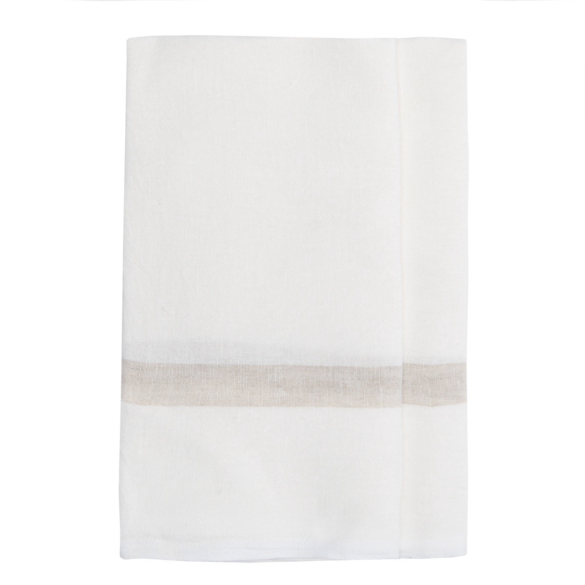  Caravan Laundered Linen Towels, Set of 2 - Grey & Lime - Bonton