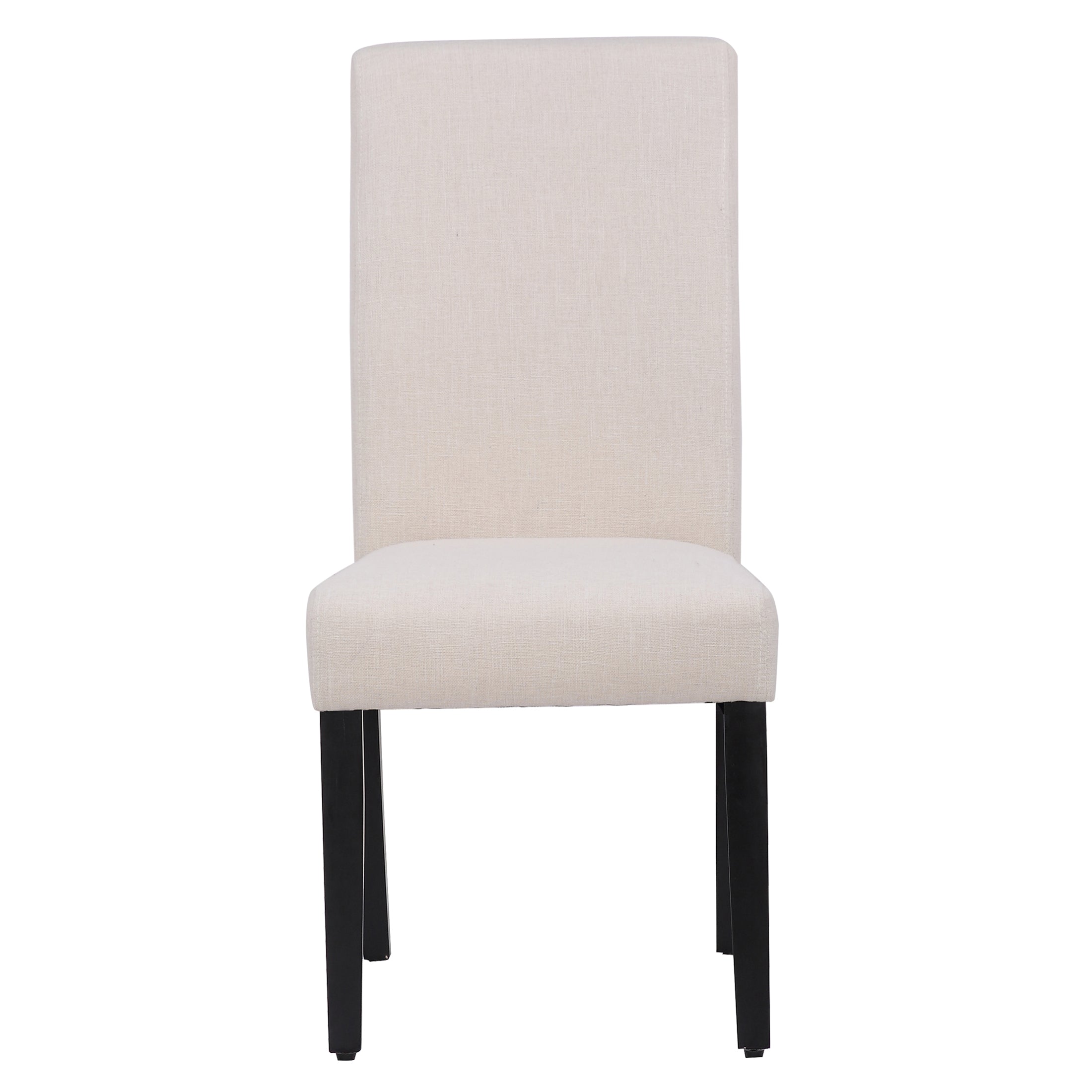  Westin Furniture Upholstered Linen Fabric Dining Side Chair, Set of 2 - Gray - Bonton