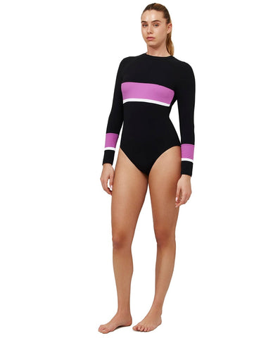 Aqua Chic Long Sleeve One Piece