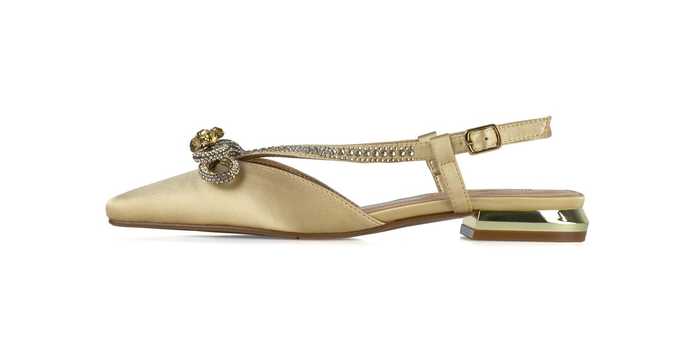  Lady Couture Kendal Flat Slingback - Gold - Bonton