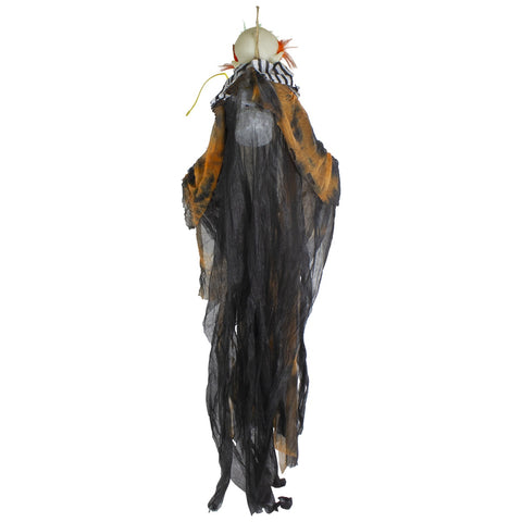 46" Animated Clown With LED Eyes Hanging Halloween Decoration