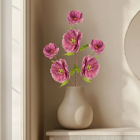 40" Purple and Green Artificial Spring Floral Craft Spray