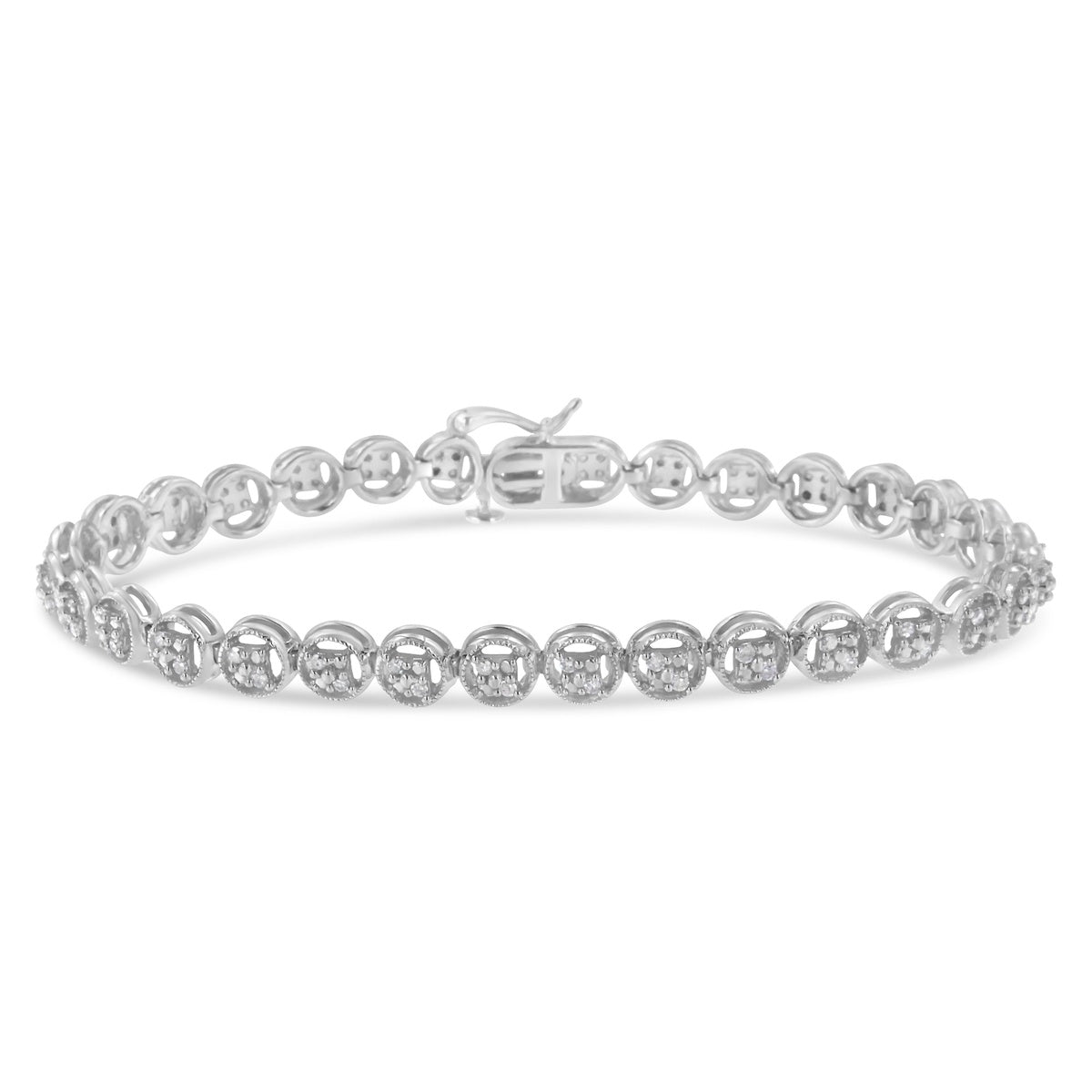  Haus of Brilliance .925 Sterling Silver 1/4 Cttw Diamond 7