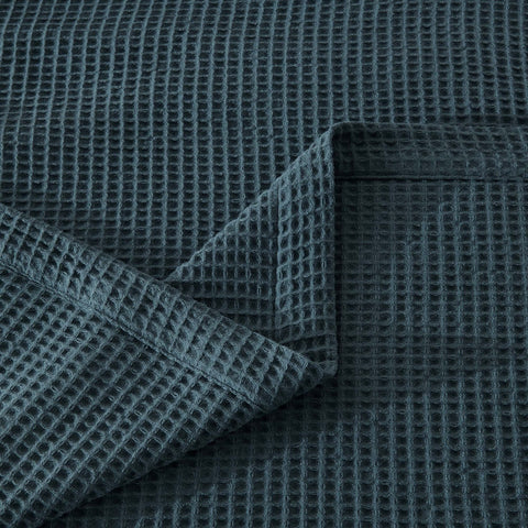 Patina Vie Maison 100% Cotton All-Season Waffle Weave Knit Throw Blanket