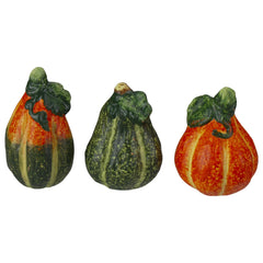 6pc Fall Harvest Ceramic Pumpkins Decoration Set