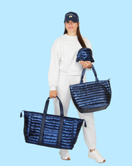 The Rebecca Tote Sapphire 3/1 Ship Date