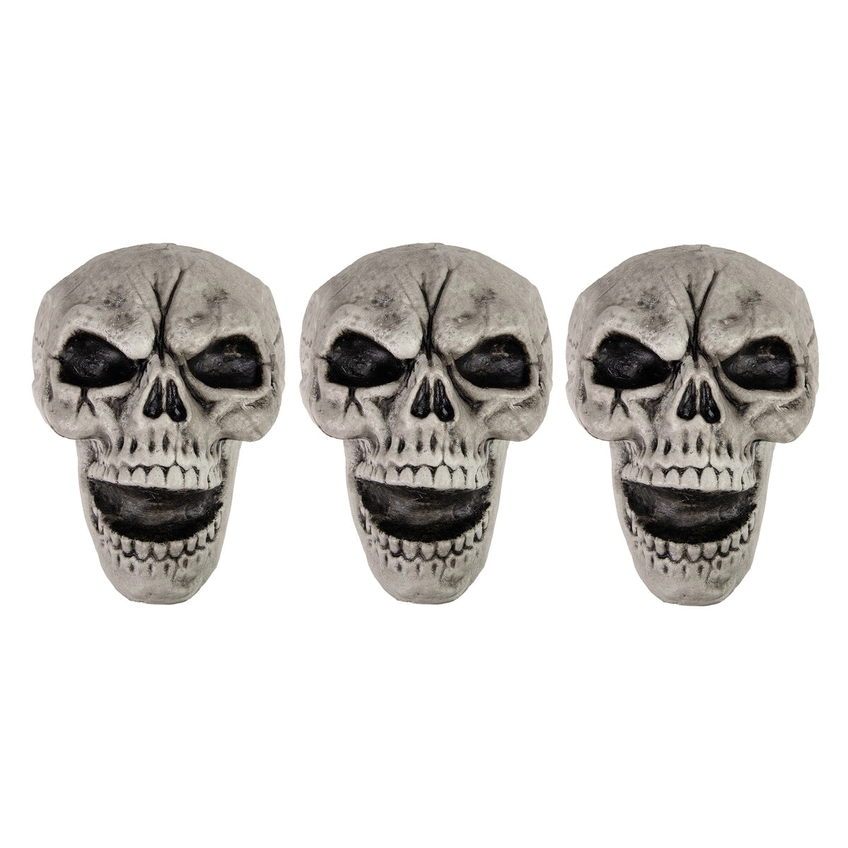  Northlight Set of 3 Skull Stakes Outdoor Yard Halloween Decorations - Default Title - Bonton