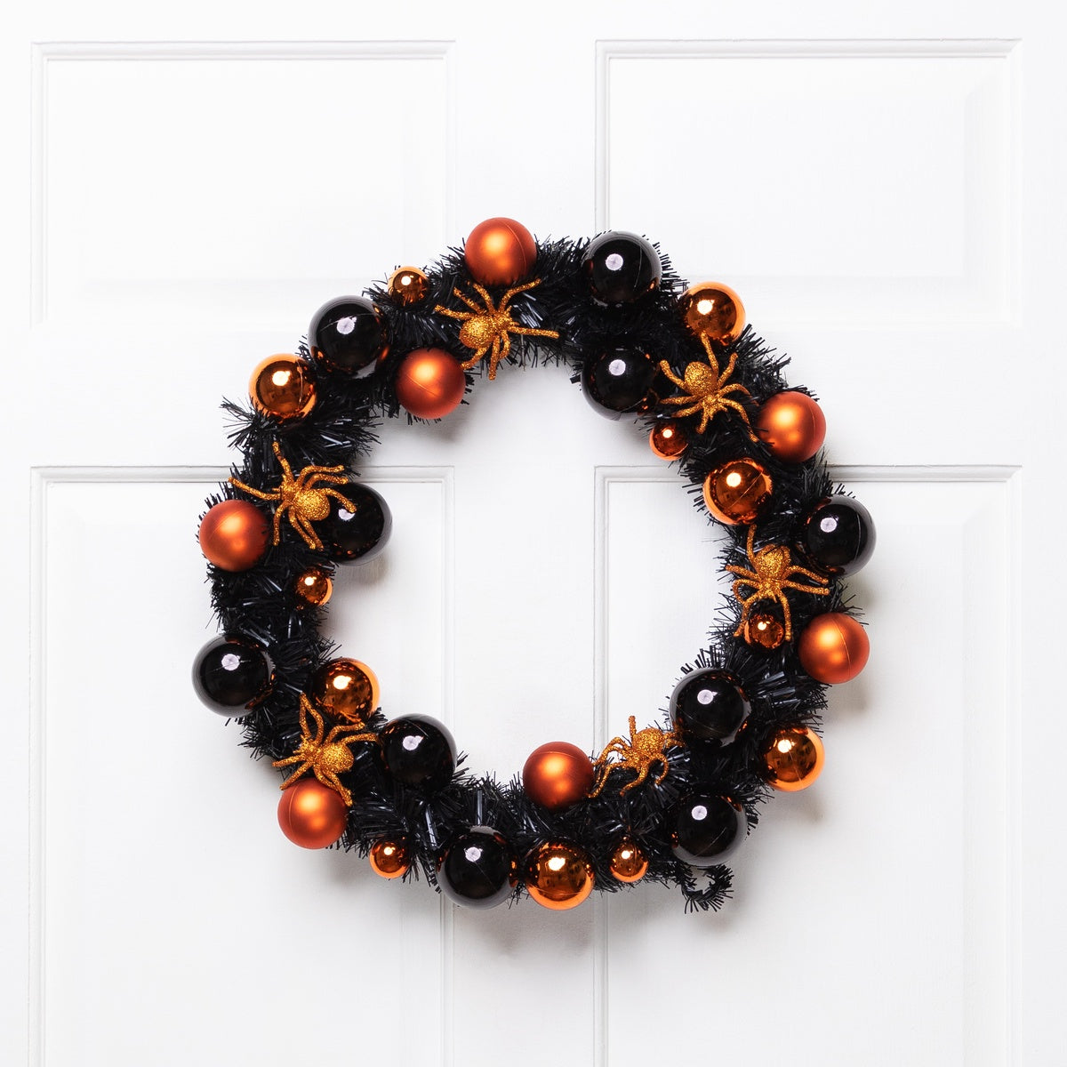  Northlight Spiders and Ornaments Halloween Wreath - 18