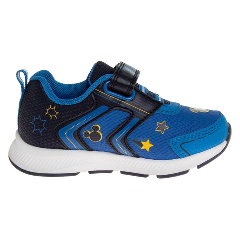 Disney Toddler Boys Mickey Mouse Sneakers With 2 Red Lights