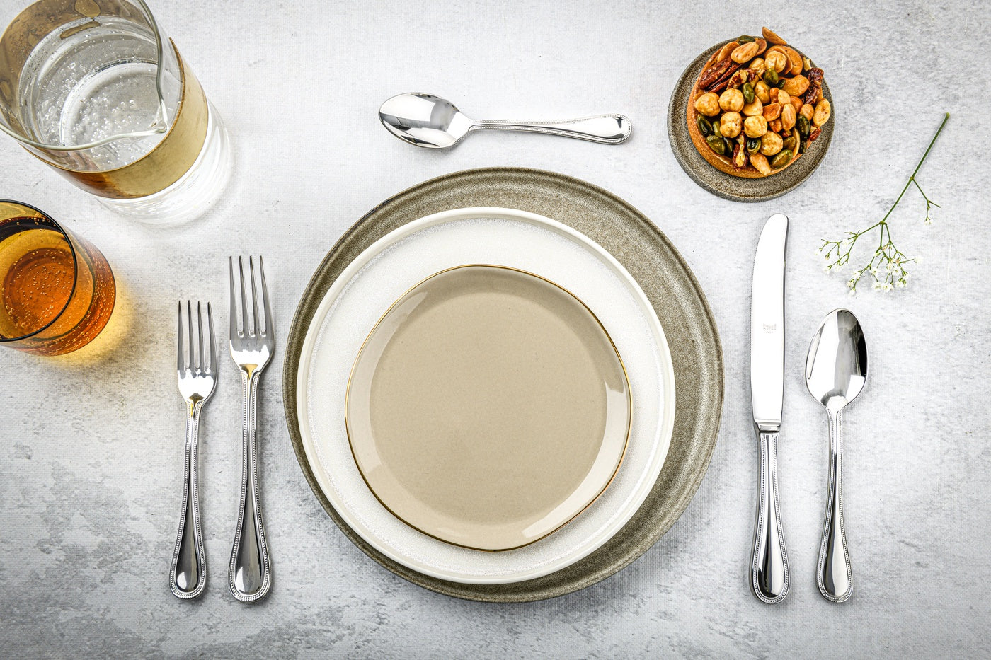  Mepra Perla Flatware Set - Silver - Bonton