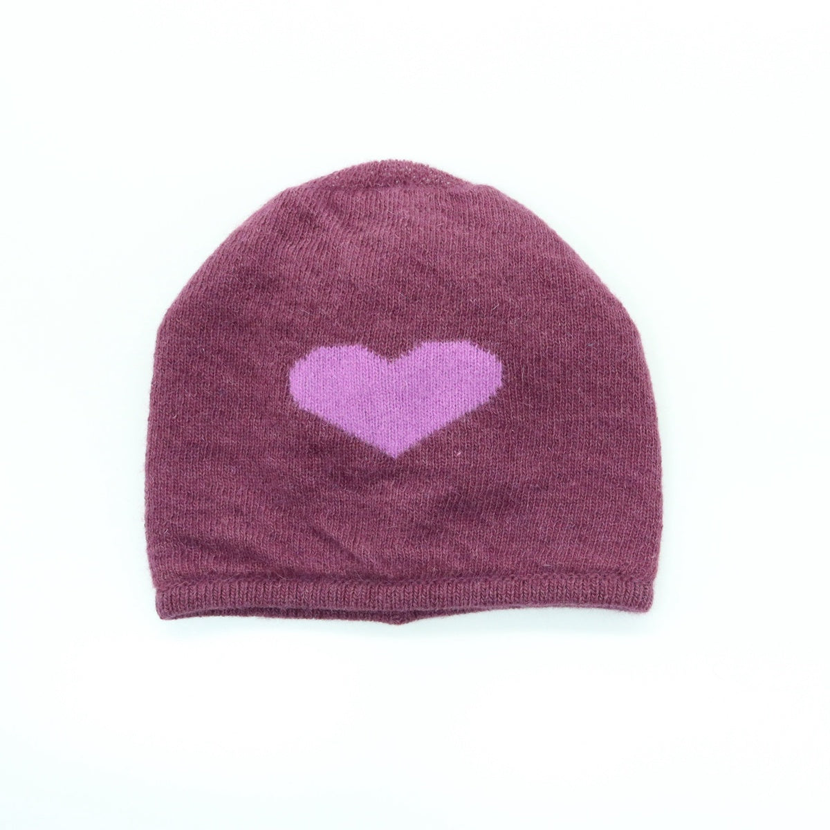  Portolano COLOR BLOCK HAT WITH HEART - DAMSON/WISTERIA - Bonton