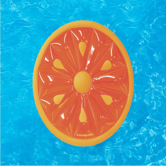 Inflatable Fruit Slice Swimming Pool Lounger Raft - 61.5" - Orange