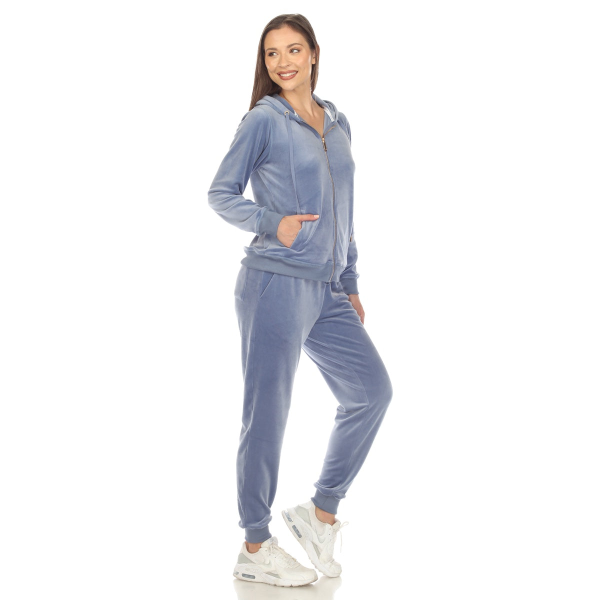  White Mark Women's 2 Piece Velour Tracksuit Set - S - Bonton