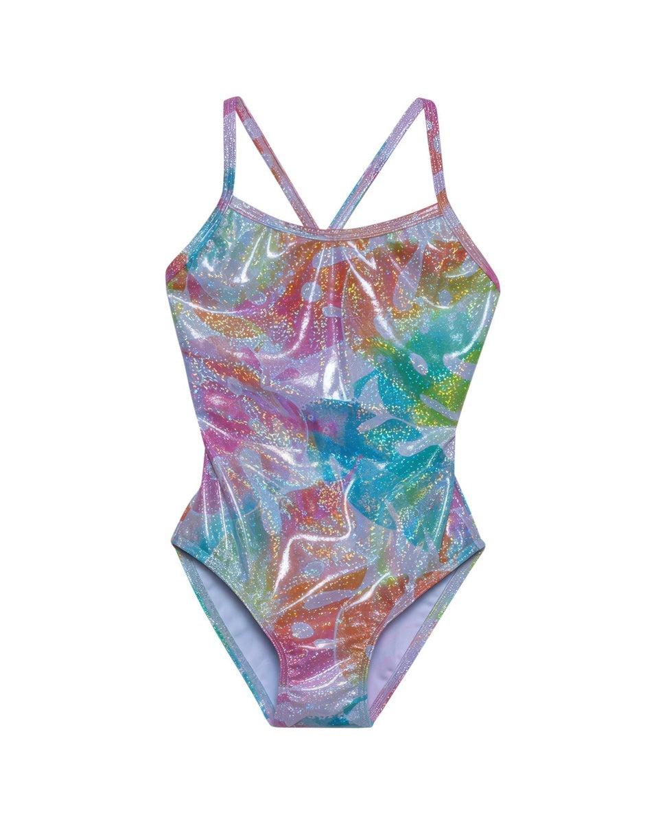  Gottex Kids Palm Tree Round Neck One Piece Swimsuit - GOTTEX KIDS PALM TREE - Bonton